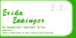 erika eppinger business card